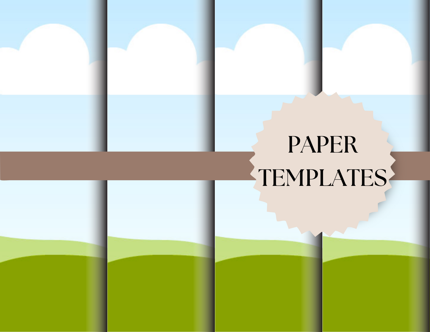 Digital Paper Mockup Canva Templates