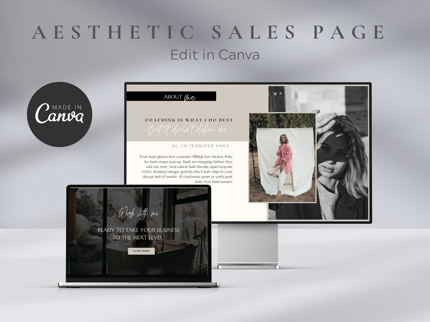Online Course Launch Sales Page Template