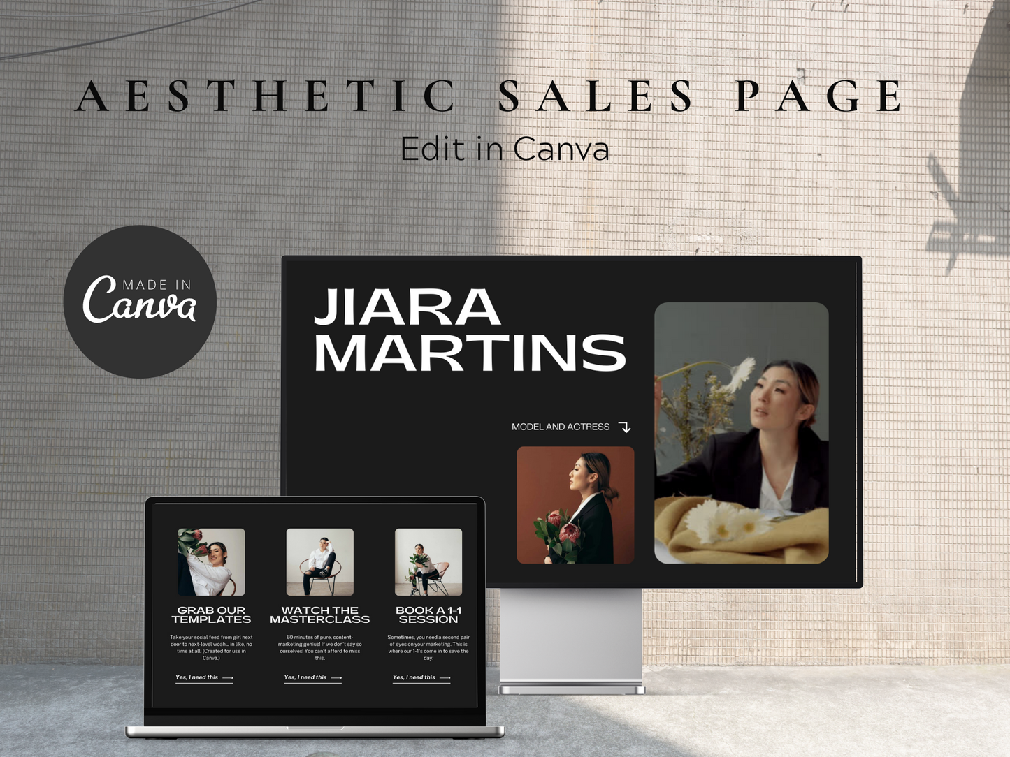 Course Sales Page Builder for Canva
