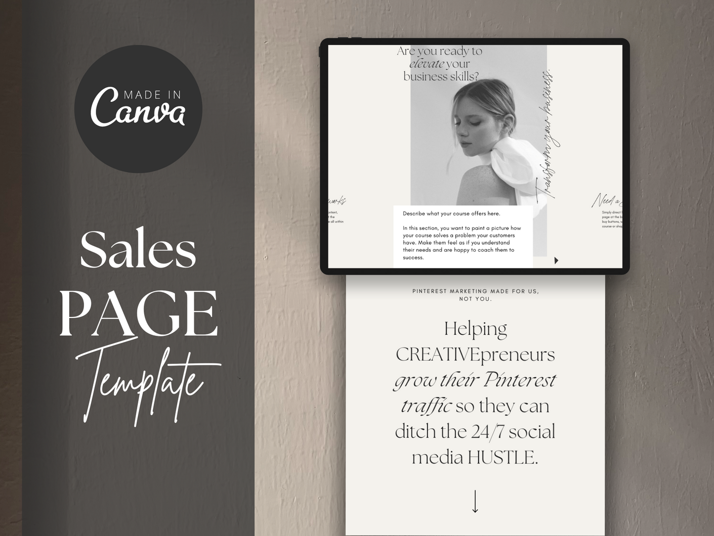 Coaching Sales Page Template