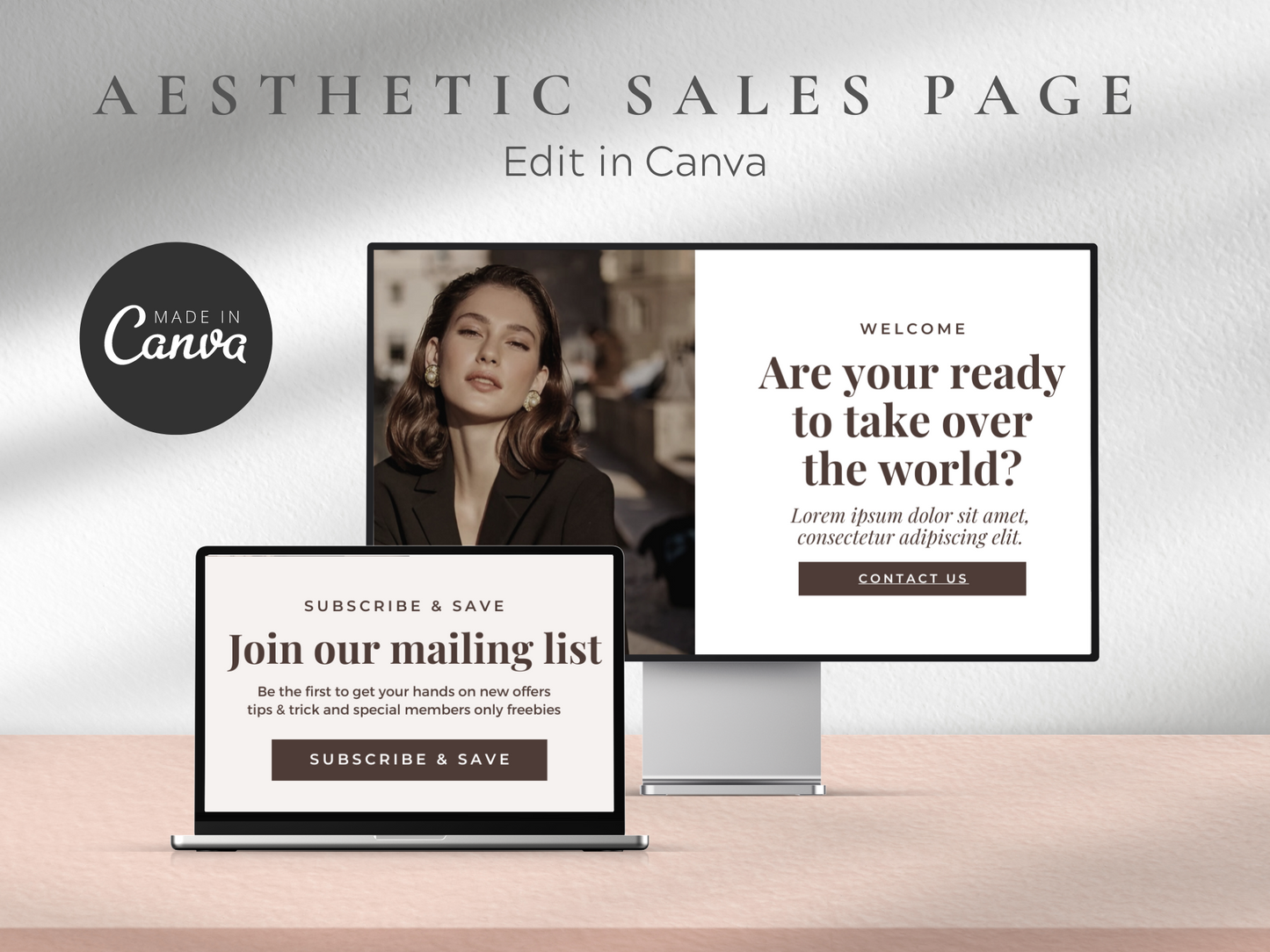 Sales Page Canva Template