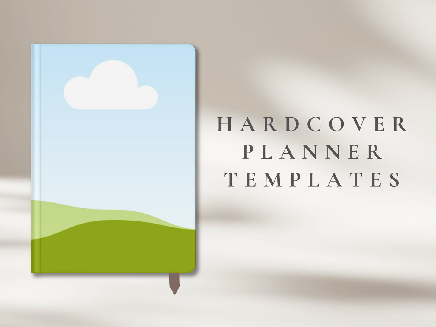 Canva Hardcover Notebook Mockup A5 Size