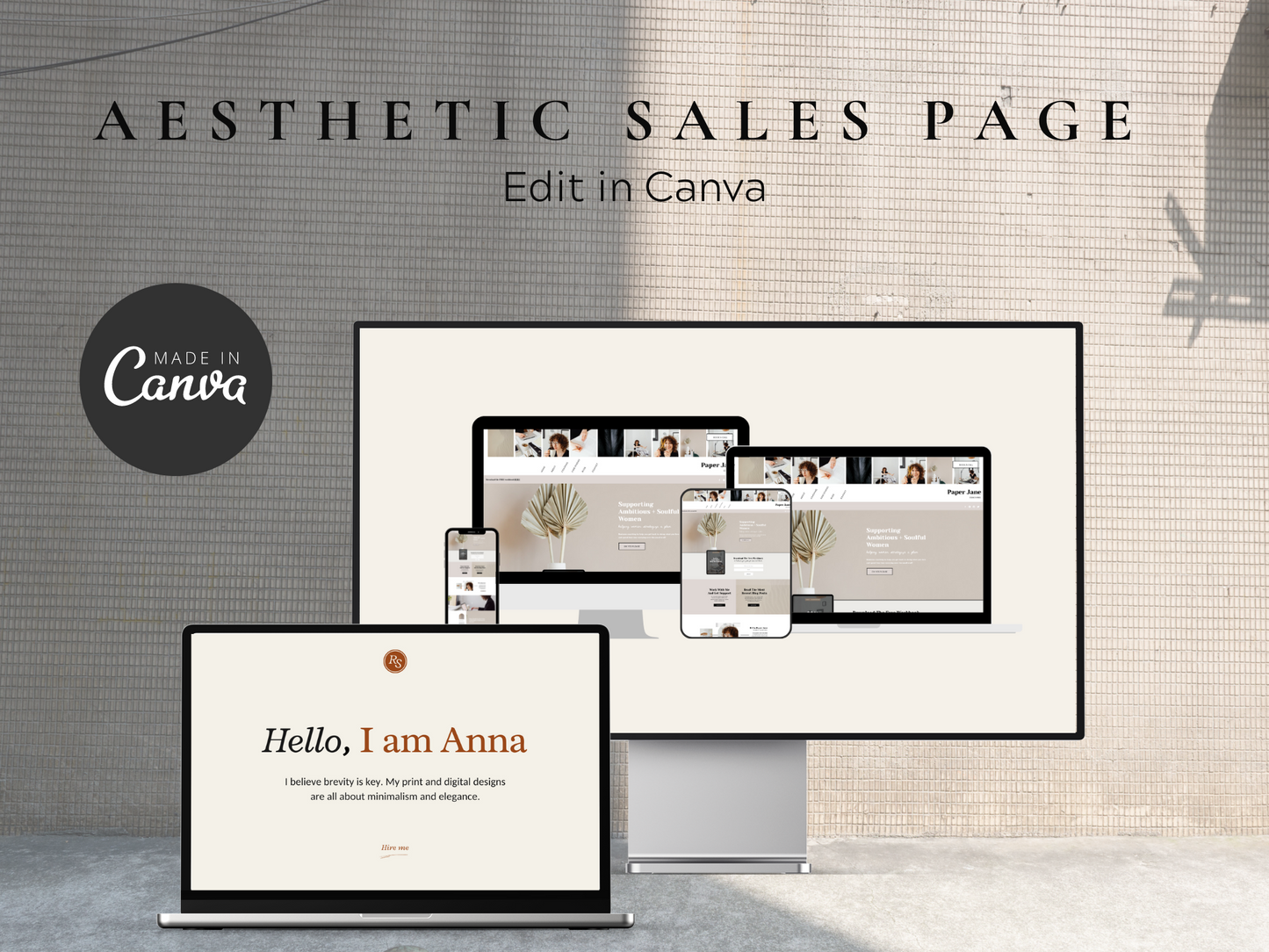 Sales Page Canva Template