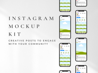 Instagram Mockup Kit template