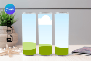 20oz Skinny Tumbler Mockup template