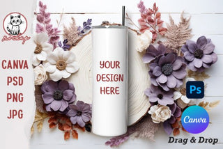 20oz Tumbler Mockup Canva template