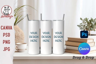 20oz Tumbler Mockup Canva template