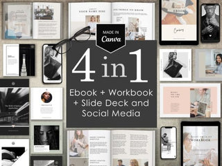 4 in 1 Coaching Template BUNDLE for Canva template
