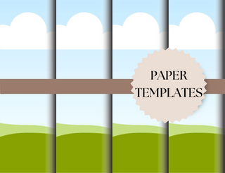 Digital Paper Mockup Canva Templates template