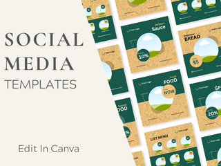 Social Media Feed for Food template