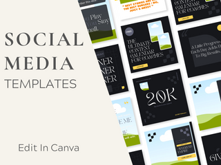 Coaching Canva Instagram Post Template template