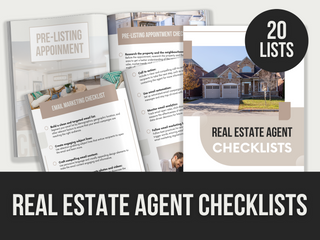 real estate agent checklists template