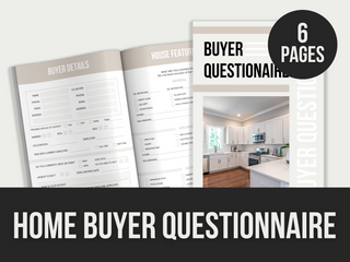 home buyer questionnaire template