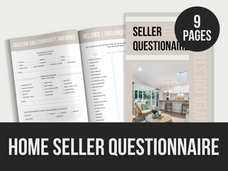 home seller questionnaire template