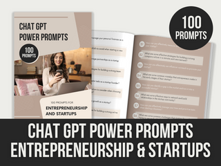 chatgpt power prompts entrepreneurship and startups template