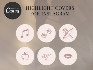 Instagram Highlight Covers Template template