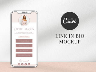 Instagram Link in Bio Canva Template template