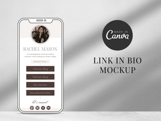 Instagram Link in Bio Canva Template template