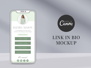 Instagram Link in Bio Canva Template template