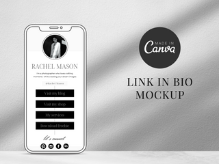 Instagram Link in Bio Canva Template template