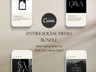 Social Media Bundle Canva Template template
