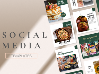 Restaurant Food Social Media Post template