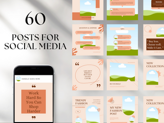 60 Lovely Fashion Social Media Templates template