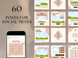 60 Marvelous Fashion Social Media Posts template