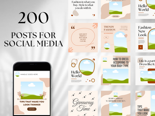 Social Media Canva Templates Bundle template