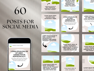 Elegant Fashion Social Media Templates template