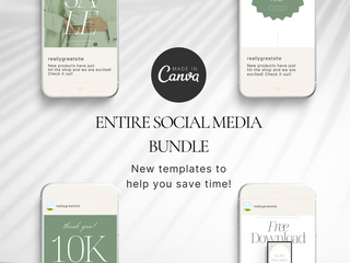 Instagram Bundle Canva Template template