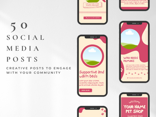 50 Pet Shop Social Media Story Templates template