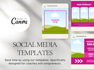 240 Fashion Social Media Canva Templates template