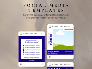 60 Real Estate Social Media Templates template
