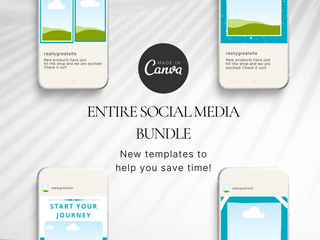 Instagram Posts for Canva · Travel template