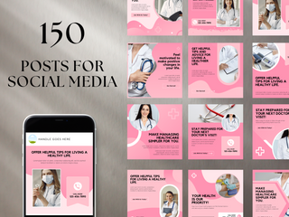 Healthcare Social Media Template Bundle template