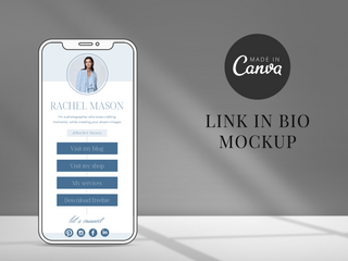 Instagram Link in Bio Canva Template template