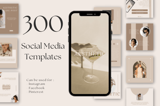 Aesthetic Social Media Templates template
