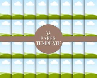 Digital Paper Mockup template