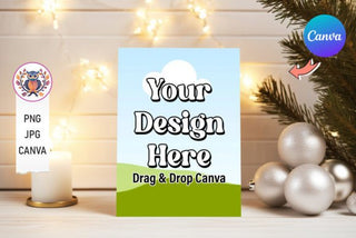 Christmas Card Mockup template