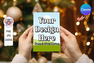 Christmas Card Mockup 2 template