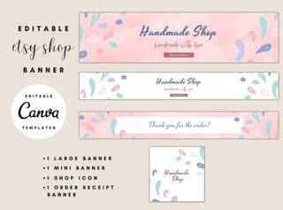 Colorful Etsy Shop Kit template