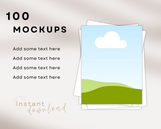 100 Etsy Listing Editable Canva Template template