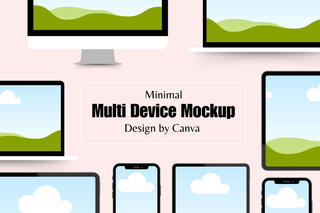 110 Multi Device Mockup Canva Templates template