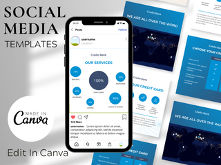 Finance Canva Templates Bundle template