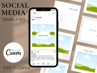 Elegant Canva Instagram Templates template