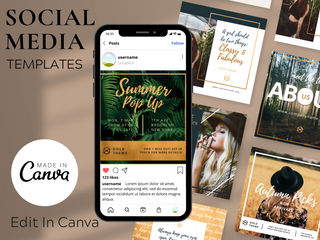 Golden Social Media template