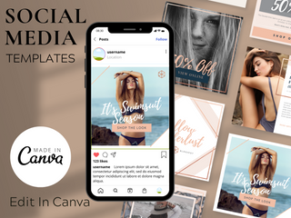 Rose Gold Social Media template