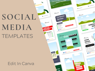 Social Media Feed for Service template