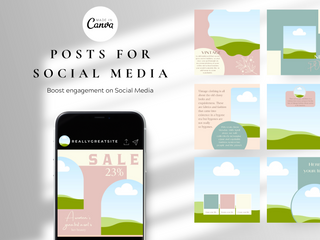 50 Boho Fashion Instagram Post Bundle template